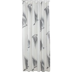Vonios dušo užuolaida Sealskin Birds, balta/juoda(180x200)