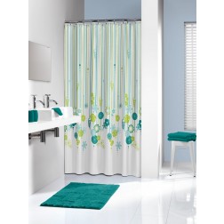 Vonios dušo užuolaida Sealskin Fiesta, žalia (180 x 200)