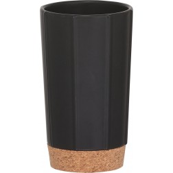 Vonios stiklinė Sealskin Cork, juoda, pastatoma